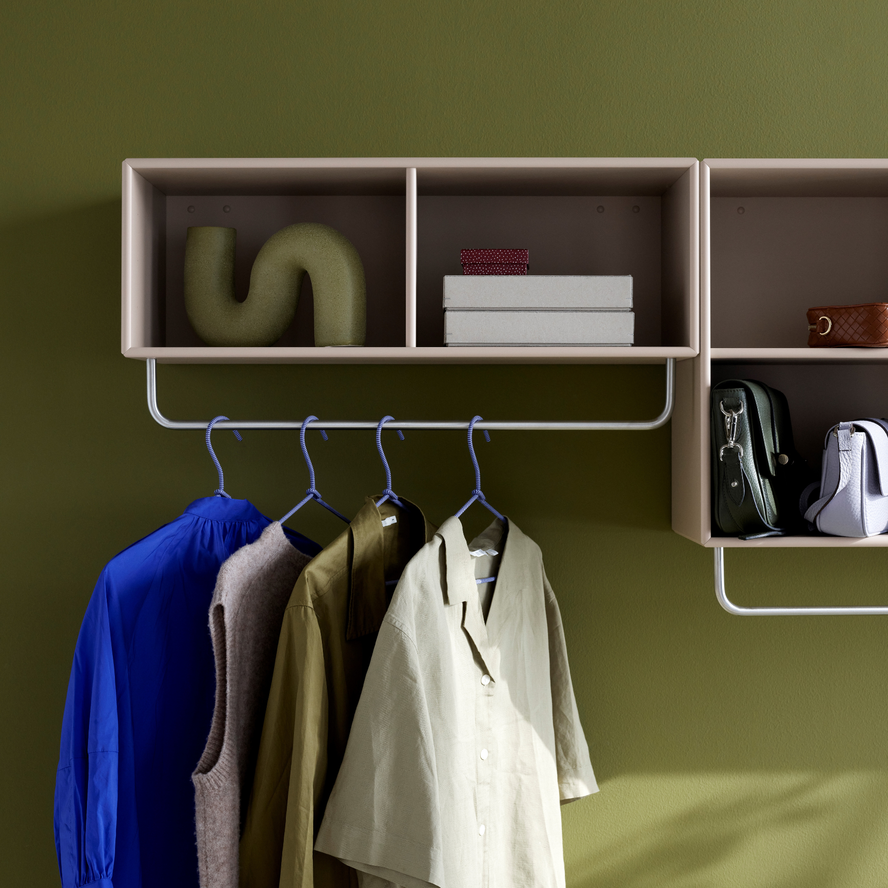 Montana Coat Shelf with Clothes Rack